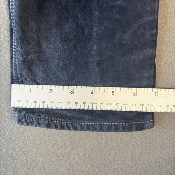 Vintage Wash & Wear W&W Dark Blue Suede Leather Pants Jeans Made Canada Mens 28 - Picture 9 of 16